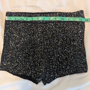 Sparkling Black Sequin Shorts - Future collective